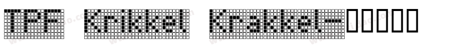 TPF Krikkel Krakkel字体转换